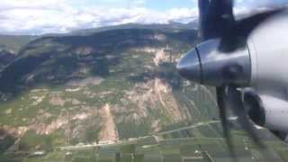 Landing in Lugano on an Etihad Regional Saab 2000 [upl. by Branden939]