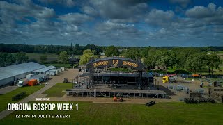 Bospop opbouw week 1 in vogelvlucht [upl. by Ahsyekal]