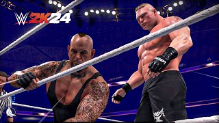 Brock Lesnar vs Undertaker  Wrestlemania 30 WWE 2K24 Showcase Mode  PS5 Gameplay [upl. by Yeslehc]