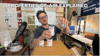 HVAC Basics  Properties of Air Explained DB WB RH DP Humidity Sensible Latent Heat [upl. by Annait]