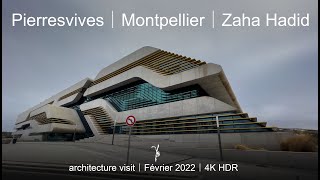 Pierresvives｜Montpellier｜Zaha Hadid｜architecture visit｜4K HDR [upl. by Ecidnac]