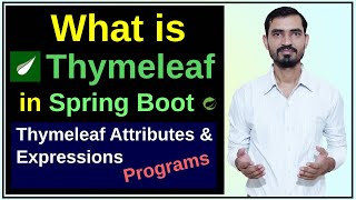 15 What is Thymeleaf  Spring Boot Thymeleaf Tutorial with Programs  Full Course Hindi [upl. by Korwun]