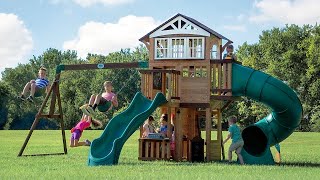 Bristol Point Swing Set  Backyard Discovery [upl. by Drandell]