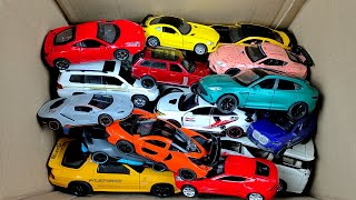 BOX FULL OF Model Cars Honda Civic Bugatti Divo McLaren 650s Audi Rs7 Ford Raptor Ferrari sf90 [upl. by Avrom200]