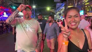 How many beautiful people are walking on Bangla Road phuket thailand patong banglaroad [upl. by Adnawuj]