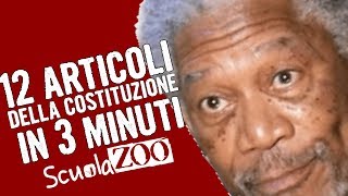 NocciolineSpeciali  12 ARTICOLI della COSTITUZIONE in 3 MINUTI spiegati facili ScuolaZoo [upl. by Punke752]