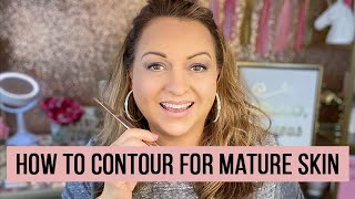 How to Contour for Mature Skin  MAKEUP OVER 50  Easy Makeup Tutorial [upl. by Eatnuahc693]