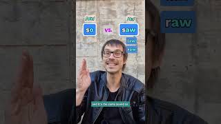 PRONUNCIATION TUTORIAL 1 SAW vs SO pronunciation britishenglish speakenglish englishtips [upl. by Jelsma575]