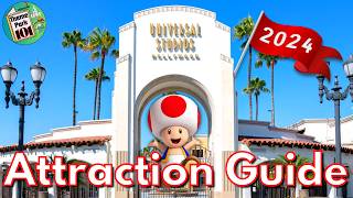 Universal Studios Hollywood ATTRACTION GUIDE  2024  All Rides  Shows  Los Angeles California [upl. by Lsil]