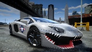 GTA IV 2012 Lamborghini Aventador LP7004 USAF Crash Testing  Insanegaz [upl. by Anelak969]