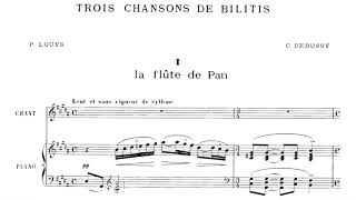 Debussy  3 Chansons de Bilitis 1897 [upl. by Ynohtnaluap]