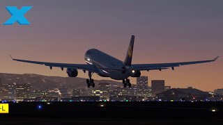 4K A330 DEPARTURE  XPlane Mobile Lufthansa Airbus A330300 Takeoff [upl. by Hynes]