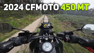 CFMOTO 450 MT  Forest Ride POV 4K [upl. by Ayikal]