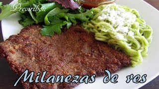 Como preparar unas ricas milanesas de res facil y rapido video 158 [upl. by Kinelski]