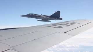 JAS39 Gripen Refueled Over Slovakia [upl. by Aneez]