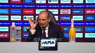 ALLEGRI post SalernitanaJuve 12 conferenza stampa quotFermo calma Il VAR è soggettivo Vlahovicquot [upl. by Tanberg]