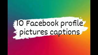 caption for profile 💯 Facebook profile picture captions Profile Captions  Ep1 [upl. by Purcell]