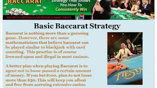 Winning Strategies For Baccarat [upl. by Kragh]