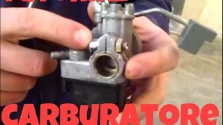 come smontare e carburare carburatore CIAO PIAGGIO [upl. by Ermanno233]