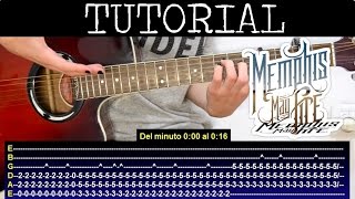 Miles Away acoustic de Memphis May Fire Tutorial Guitarra [upl. by Anonyw]