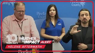 Pinellas County leaders discuss housing assistance other recovery efforts after Hurricane Helene [upl. by Aihsenat6]