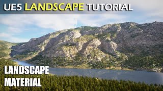 Unreal Engine 5 Landscape Material  UE5 Tutorial [upl. by Epolulot429]