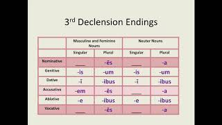 Latin for Beginners Lesson 12 Third Declension Nouns [upl. by Nalrah]