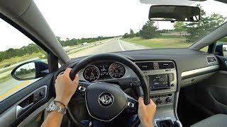 2017 VW Golf SportWagen 18T S 4MOTION  POV Test Drive [upl. by Anelad]