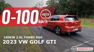 2023 Volkswagen Golf GTI 0100kmh amp engine sound [upl. by Killion]