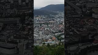 Fløien viewpoint Bergen 🇧🇻 Norway shorts trending moresubscribers2024 august 2024 [upl. by Anawd151]