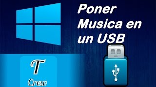 Como Poner Musica en un USB I Technocrew [upl. by Annail956]