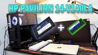 Portátil HP Pavilion 14 Series  Tutorial UPGRADE SSD amp RAM  VIDEOTECH [upl. by Iridis]