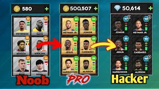 DLS 23 NOOB vs PRO vs HACKER Brazil Team 500000 coins  50000 Diamonds [upl. by Schilling506]