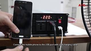 1000W Pure Sine Wave Power Inverter Testing [upl. by Anoirb]