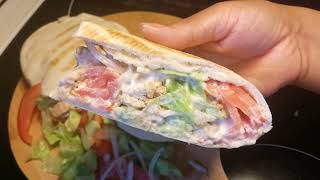 Pita Bread filling recipe by Mariam  pita bread pockets tasty pita bread shawarma [upl. by Jaret]