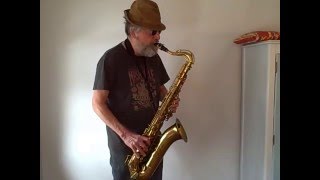 1955 Buescher Elkhart 30A tenor saxophone [upl. by Malloy]