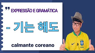 quot  기는 해도 quot EXPRESSÃO E GRAMÁTICA  AULA DE COREANO [upl. by Yelkrab730]