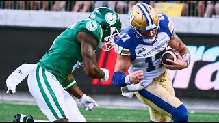 CFL 2024 Recap Winnipeg  Saskatchewan  Week 13 [upl. by Kallick]