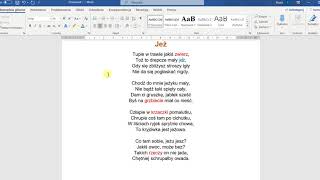 Edytor Word  formatowanie tekstu kl3 [upl. by Hctim987]