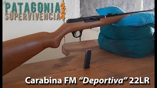 Carabina FM 22 LR Prueba en polígono [upl. by Mundt854]