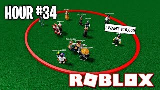 Last To Leave Circle Wins 10000  Roblox Challenge [upl. by Lita93]