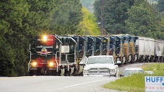 SLA Huge Lash up of Leased AC6000s on ACWR 20027 Lead by ACWR SD403 6939 [upl. by Annmarie]