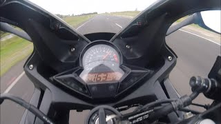 cbr 300r top speed and 0 to 100 times [upl. by Conroy]