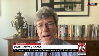 Prof Jeffrey Sachs Reacts to Congress Waving Ukrainian Flags [upl. by Anwahsed]