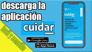 Como descargar la aplicación cuidar  app cuidar para sacar permiso de circulación [upl. by Tiebout]