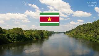 National Anthem of Suriname quotGod zij met ons Surinamequot [upl. by Ahsiekim438]