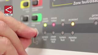 CTec  How to Silence and Reset a CFP Conventional Fire Alarm Panel [upl. by Notnek]