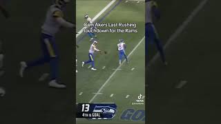 Cam Akers First and Last Rushing touchdown for the Los Angeles Rams shorts camakers [upl. by Einahteb]