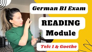 German B1 Reading Exam preparation  Lesen Prüfung  Telc and Goethe Tips [upl. by Feigin]