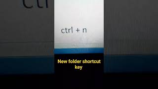 New folder shortcut key dca shorts thefastenter [upl. by Rowley]